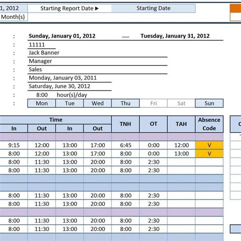 Employee Database Excel Template