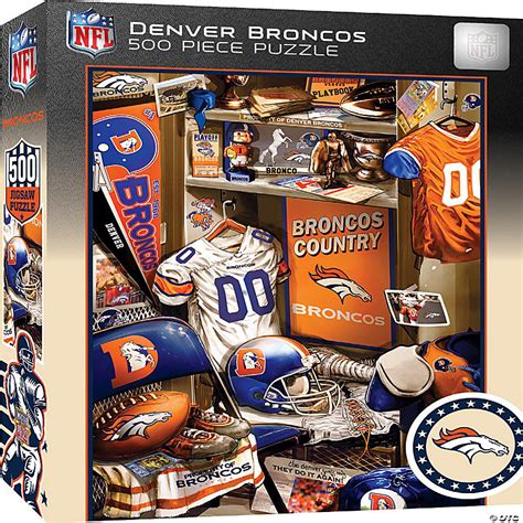 MasterPieces Denver Broncos Locker Room 500Piece Puzzle | Oriental Trading