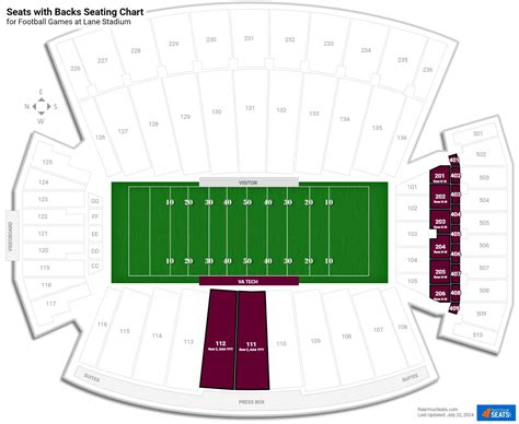 Lane Stadium Seating Chart With Rows And Seat Numbers | Awesome Home