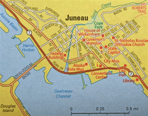 Map Image of Juneau Alaska editorial image. Image of represent - 270329080