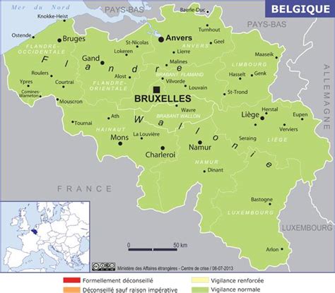 Carte de la Belgique - Découvrir plusieurs cartes du pays