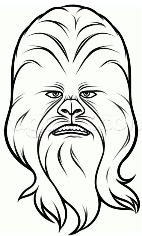 Star wars chewbacca | Drawing stars, Star wars art drawings, Star wars drawings