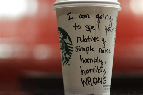 Misspelled Names on Starbucks Cups - Hilariously Misspelled Names from ...