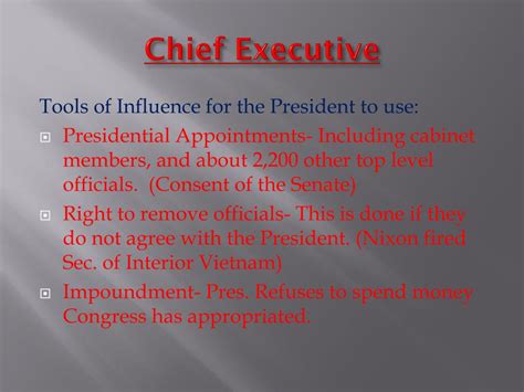 PPT - 7 ROLES OF THE PRESIDENT PowerPoint Presentation, free download ...