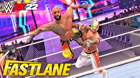 WWE 2K22 - Ricochet vs. Rey Mysterio - Iron Man Match (Fastlane) - YouTube