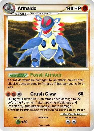 Pokémon Armaldo 90 90 - Fossil Armour - My Pokemon Card