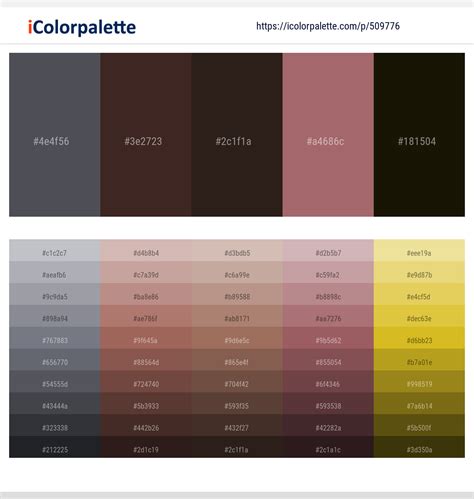 210+ Latest Color Schemes with Acadia Color tone combinations | 2022 ...