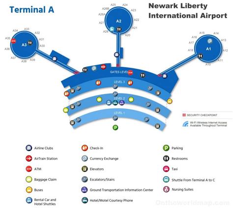 Newark Airport Terminal A Map