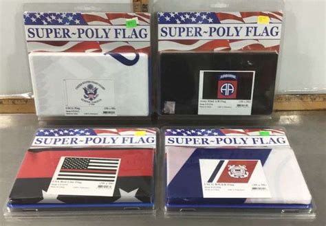 8 Military Flags - Sherwood Auctions