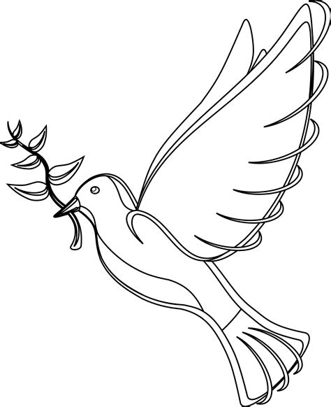 Dove Line Drawing Clipart Best Clipart Best Clipart Best | Images and ...