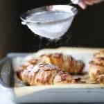 Puff Pastry Almond Croissants. - How Sweet Eats