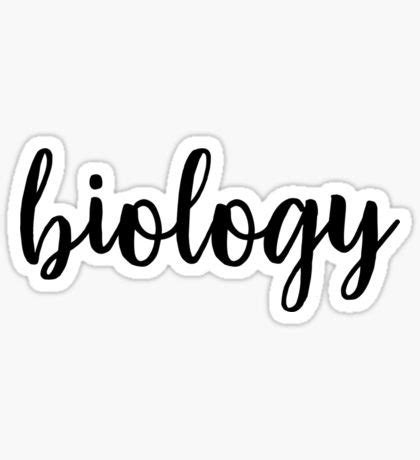 'biology' Sticker by clairekeanna | Biología, Pegatinas imprimibles, Pegatinas