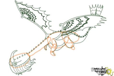 How to Draw a Scauldron Dragon from How to Train Your Dragon - DrawingNow