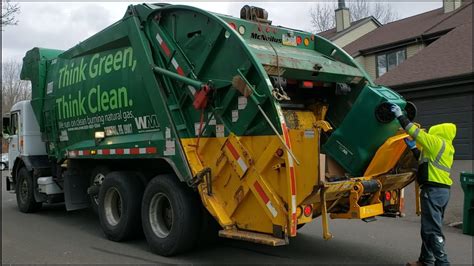 Waste Management - Peterbilt 320 McNeilus rear loader garbage truck - YouTube