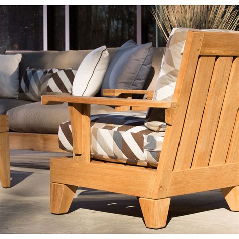 Saranac Outdoor Teak Lounge Chair (Made to | Sofas and Sectionals