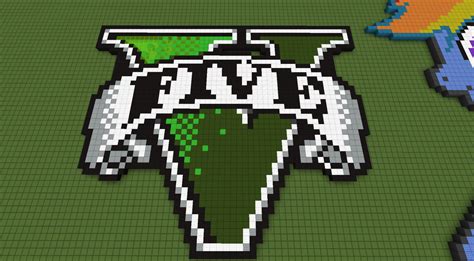 GTA 5 Logo pixel art by 8BitBluBlu on DeviantArt