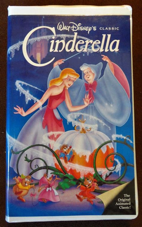 1988 CINDERELLA VHS Movie Walt Disney's Black Diamond Classic #410 | eBay