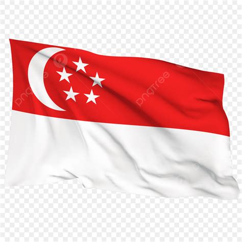 Singapore Flag PNG Image, Waving Fluttering Flag Of Singapore, Waving, Flag, Singapore PNG Image ...