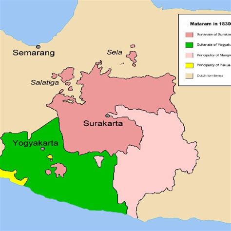 2: The Division of former Mataram Kingdom (Wikipeda) | Download ...