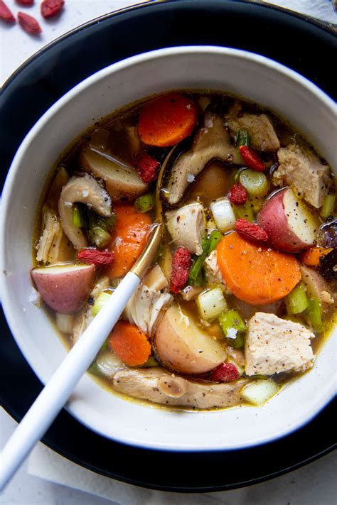 Healing Instant Pot Herbal Chicken Soup Recipe | Wholefully