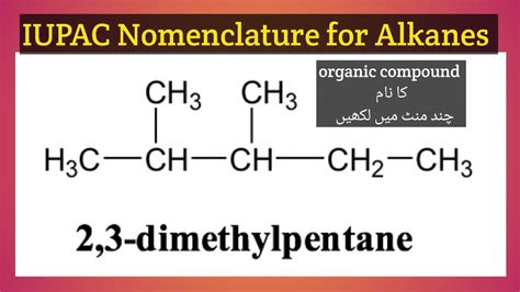 Nomenclature of Alkanes| organic chemistry | Class 12 - YouTube