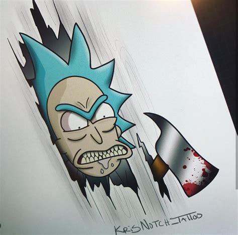 Rick and Morty x The Shining | Rick and morty tattoo, Rick and morty drawing, Rick and morty poster