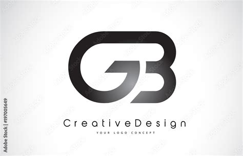 GB G B Letter Logo Design. Creative Icon Modern Letters Vector Logo. Stock Vector | Adobe Stock