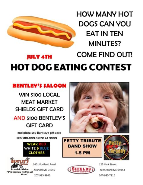 HOT DOG EATING CONTEST - Bentley's Saloon