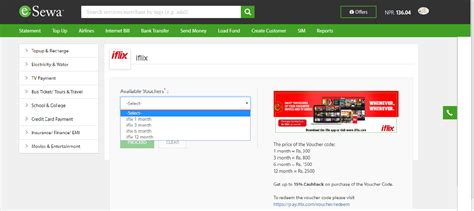 iflix Voucher purchase Procedure - eSewa