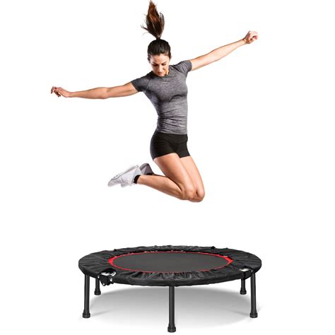 40" Portable Fitness Trampolines, Foldable Mini Trampoline for Adults ...