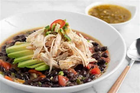 Easy, Easy, Chicken and Black Bean Soup - A Dash of Macros