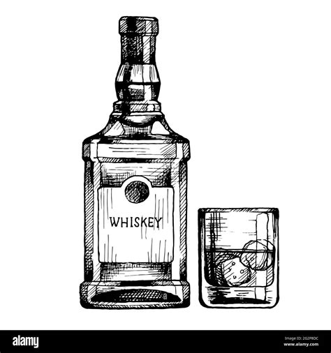 Premium Vector Whiskey Bottle Engraving Bar Menu Logo Drawing | atelier-yuwa.ciao.jp