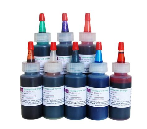 Transparent Pigment Set | Shop Our 8 Color Epoxy Pigment Set – Resin Obsession