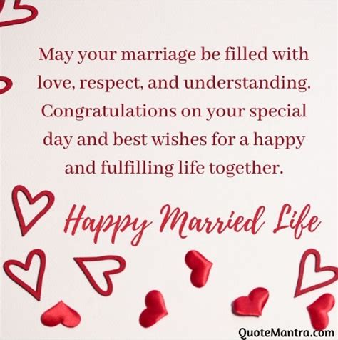 Happy Married Life Wishes - QuoteMantra