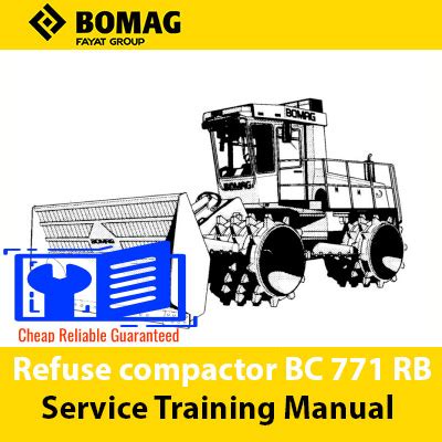 Bomag Compactor BC772 RB-2 Parts Catalogue