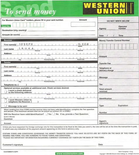 Fake Western Union Money Order Template / Blissfull: Fake Western Union ...