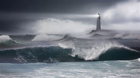 Lighthouse Stormy Sea Wallpapers - Wallpaper Cave