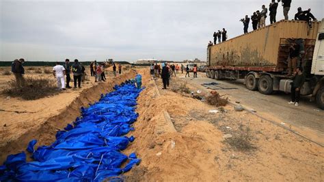 In Gaza, dozens of unidentified bodies buried in 'mass grave' - Al ...