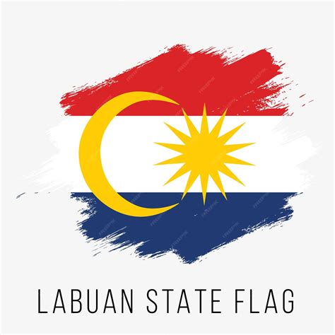 Premium Vector | Malaysia State Labuan Vector Flag Design Template Labuan Flag for Independence Day