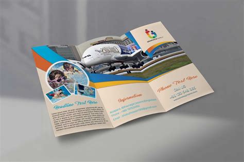 Traveling Tri Fold Brochure Design Template Free Psd – Graphicsfamily ...