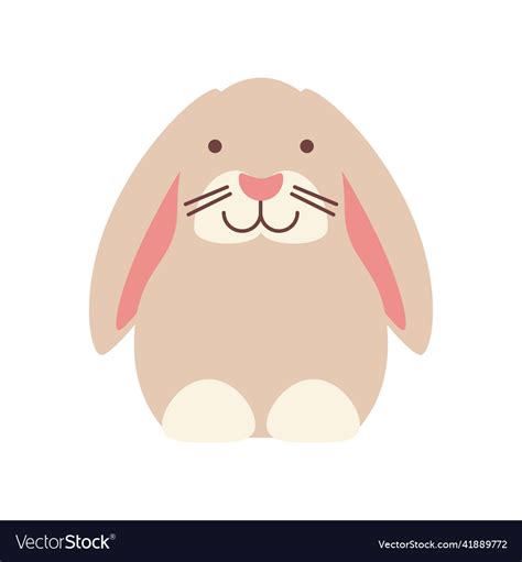 Cute bunny icon Royalty Free Vector Image - VectorStock