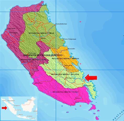 Map of Mentawai Islands (Gispedia, 2018) | Download Scientific Diagram