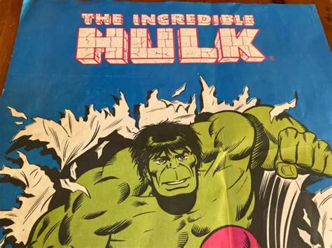 VINTAGE 1979 THE Incredible Hulk Poster from Marvel Cadence Enterprise ...