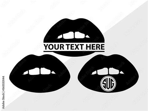 Lips Monogram, Lips Silhouette, Lips SVG, Lip Svg, Kissing Lip Svg ...