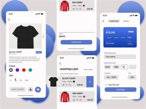 E-commerce-Shopping cart UI-Kit - UpLabs