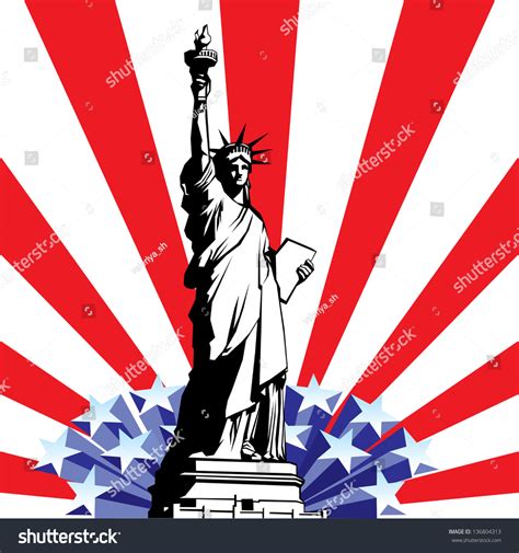 Image American Symbols Freedom Statue Liberty Stock Illustration 136804313 | Shutterstock