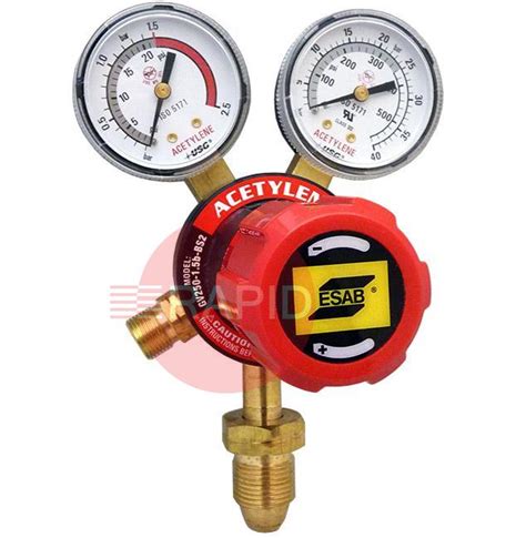 Buy ESAB / Victor G Series Acetylene Regulator, Bottom Entry, 1.5 Bar, G 5/8" LH Intet, G 3/8 ...