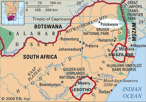 Polokwane: map - Students | Britannica Kids | Homework Help