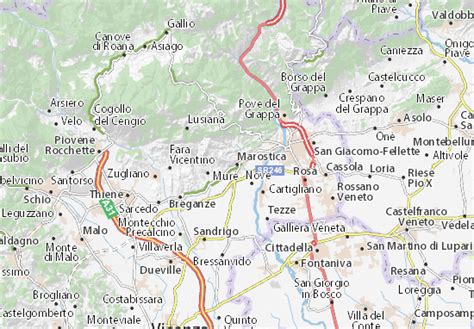 MICHELIN Marostica map - ViaMichelin