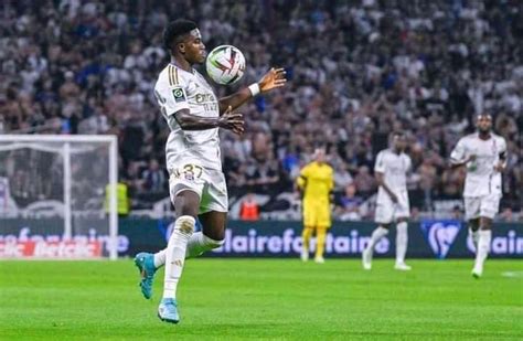 Ernest Nuamah features in Lyon’s goalless against Le Havre